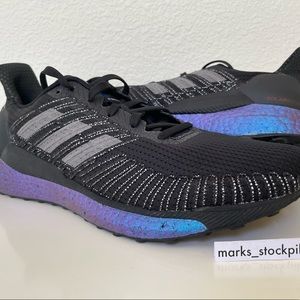 Adidas Solar Boost 19 Purple Tint Black Running Sneakers EG2363 Mens Sz 9.5 US